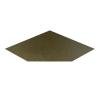 Лист напольный угловой 1100*1100*1,5 бронза