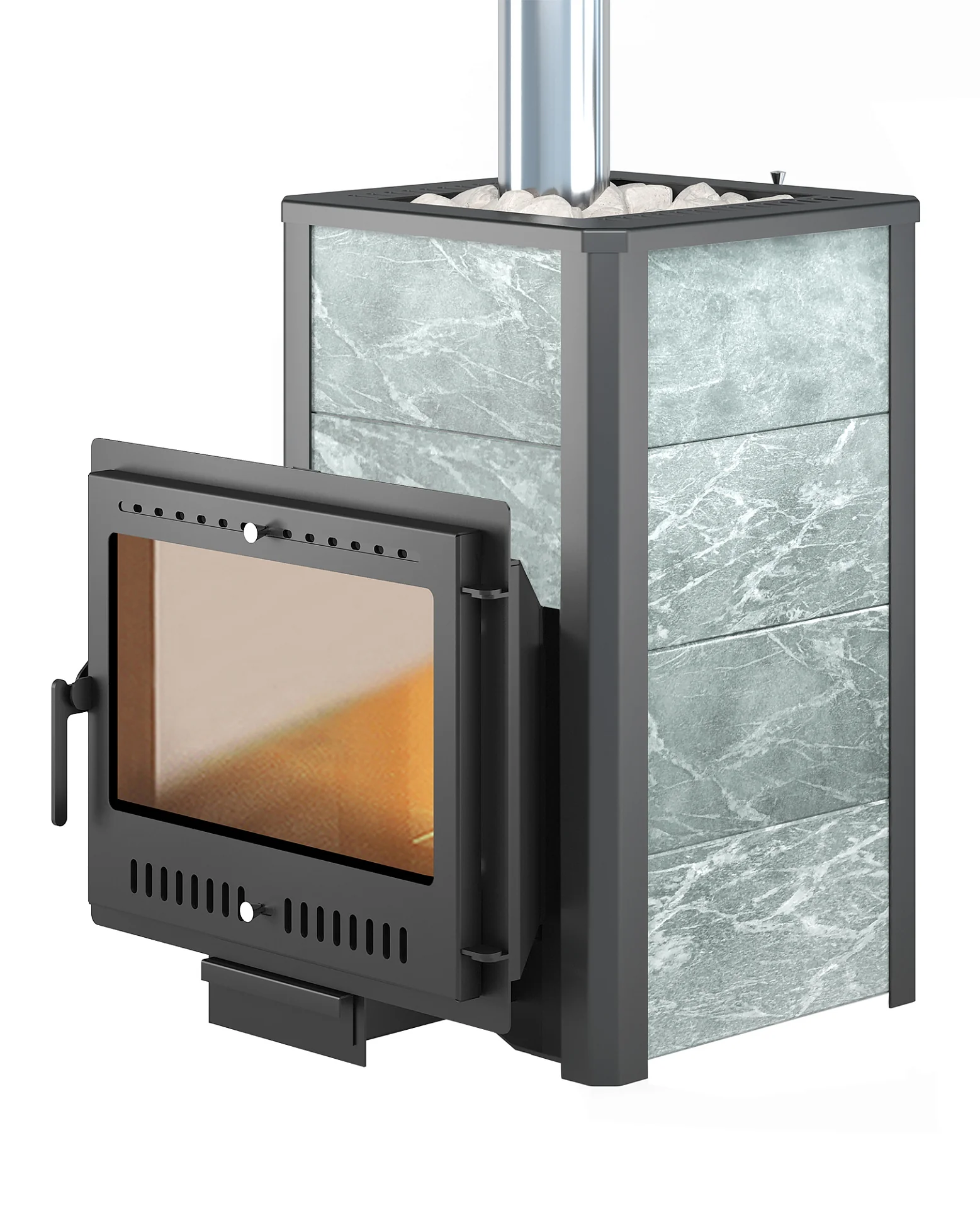 Печь ВЕЗУВИЙ Легенда 28 Панорама "М" талькохлорит