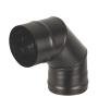 Колено BLACK (AISI 430/0,8мм) 90* 3-х секц. (120)