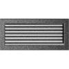 Решетка Черная/Серебро с задвижкой (17*37) 37CSX
