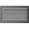 Решетка Черная/Серебро с задвижкой (22*37) 22/37CSX
