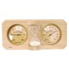 Термогигрометр EVEREST c часами, кедр (TG-07 gold)